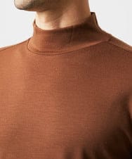 MNKCD68250 MICHEL KLEIN HOMME(ミッシェルクラン オム) 《日本製》スムースモックネック長袖カットソー ベージュ