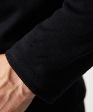 MNKCD68250 MICHEL KLEIN HOMME(ミッシェルクラン オム) 《日本製》スムースモックネック長袖カットソー ブラック