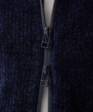 MNKCD70290 MICHEL KLEIN HOMME(ミッシェルクラン オム) スタンドカラーモールニットカーディガン ネイビー