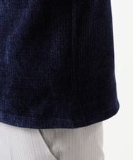 MNKCD71200 MICHEL KLEIN HOMME(ミッシェルクラン オム) クルーネックモールニット ネイビー