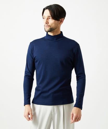 MNKCG68250 MICHEL KLEIN HOMME 《日本製》スムースモックネックカットソー