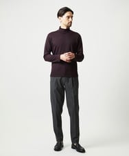 MNKCG68250 MICHEL KLEIN HOMME(ミッシェルクラン オム) 《日本製》スムースモックネックカットソー パープル