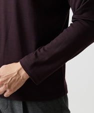 MNKCG68250 MICHEL KLEIN HOMME(ミッシェルクラン オム) 《日本製》スムースモックネックカットソー パープル
