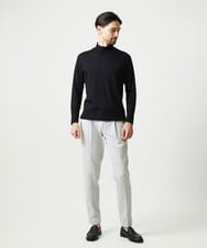 MNKCG68250 MICHEL KLEIN HOMME(ミッシェルクラン オム) 《日本製》スムースモックネックカットソー ブラック