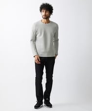 MNKCV08200 MICHEL KLEIN HOMME(ミッシェルクラン オム) ダブルフェイスクルーネックカットソー ベージュ(84)
