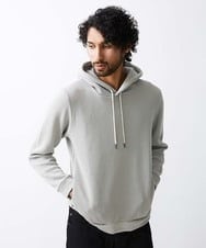 MNKCV42250 MICHEL KLEIN HOMME(ミッシェルクラン オム) ダブルフェイスプルオーバーパーカー ベージュ