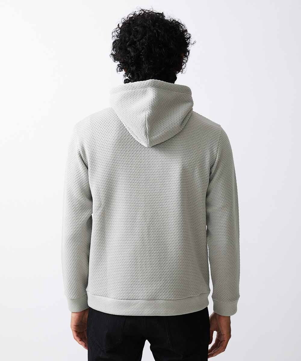 MNKCV42250 MICHEL KLEIN HOMME(ミッシェルクラン オム) ダブルフェイスプルオーバーパーカー ベージュ