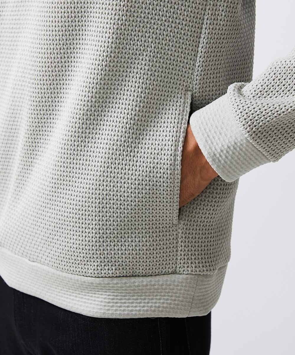 MNKCV42250 MICHEL KLEIN HOMME(ミッシェルクラン オム) ダブルフェイスプルオーバーパーカー ベージュ