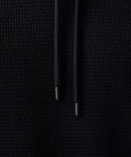 MNKCV42250 MICHEL KLEIN HOMME(ミッシェルクラン オム) ダブルフェイスプルオーバーパーカー ブラック