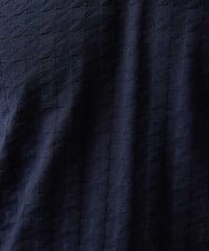 MNKDF50150 MICHEL KLEIN HOMME(ミッシェルクラン オム) チドリ柄Vネックカットソー ネイビー