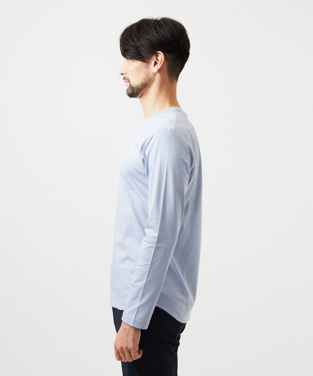 MNKDF51150 MICHEL KLEIN HOMME(ミッシェルクラン オム) クルーネックカットソー ライトブルー