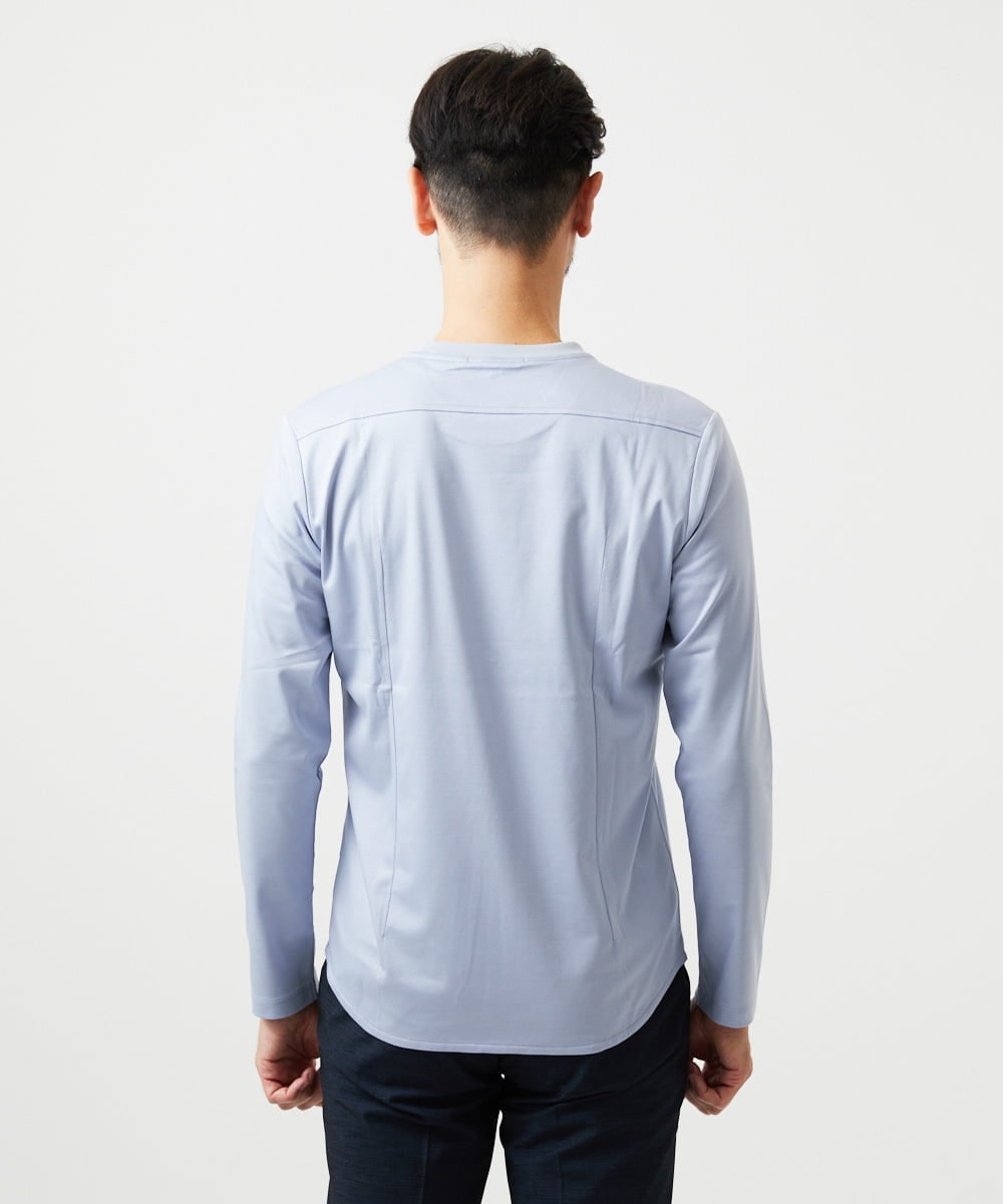 MNKDF51150 MICHEL KLEIN HOMME(ミッシェルクラン オム) クルーネックカットソー ライトブルー