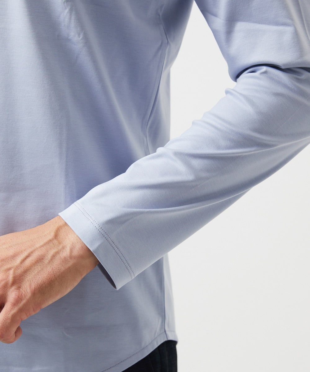 MNKDF51150 MICHEL KLEIN HOMME(ミッシェルクラン オム) クルーネックカットソー ライトブルー