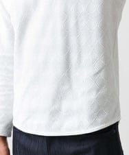 MNKDX01150 MICHEL KLEIN HOMME(ミッシェルクラン オム) 《日本製》ダイヤ柄カットソー ホワイト(90)