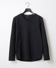 MNKDX01150 MICHEL KLEIN HOMME(ミッシェルクラン オム) 《日本製》ダイヤ柄カットソー ブラック(94)