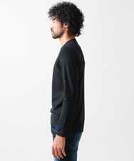 MNKDX62130 MICHEL KLEIN HOMME(ミッシェルクラン オム) ダブルフェイスクルーネックカットソー ブラック(94)