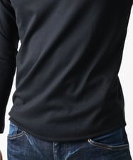 MNKDX62130 MICHEL KLEIN HOMME(ミッシェルクラン オム) ダブルフェイスクルーネックカットソー ブラック(94)