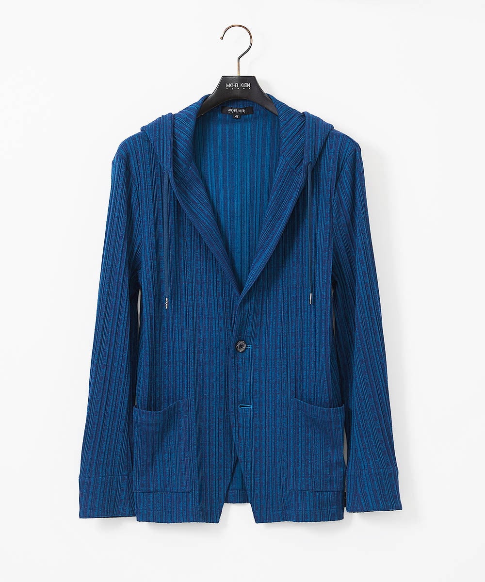 MNKGC31270 MICHEL KLEIN HOMME プリーツフードジャケット