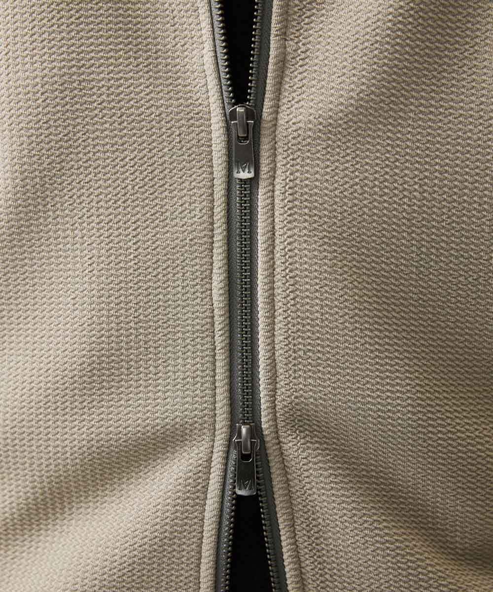 MNKGC58300 MICHEL KLEIN HOMME(ミッシェルクラン オム) ダブルフェイスZIPパーカー セットアップ オフホワイト