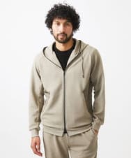 MNKGC58300 MICHEL KLEIN HOMME(ミッシェルクラン オム) ダブルフェイスZIPパーカー セットアップ オフホワイト
