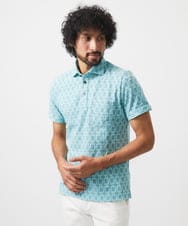 MNKGC60170 MICHEL KLEIN HOMME(ミッシェルクラン オム) 《日本製》リンクスVネック半袖ポロシャツ カーキ