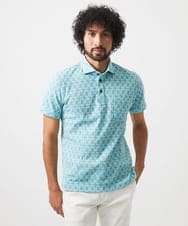 MNKGC60170 MICHEL KLEIN HOMME(ミッシェルクラン オム) 《日本製》リンクスVネック半袖ポロシャツ カーキ