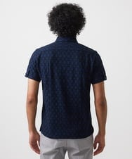 MNKGC60170 MICHEL KLEIN HOMME(ミッシェルクラン オム) 《日本製》リンクスVネック半袖ポロシャツ ネイビー