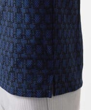 MNKGC60170 MICHEL KLEIN HOMME(ミッシェルクラン オム) 《日本製》リンクスVネック半袖ポロシャツ ネイビー
