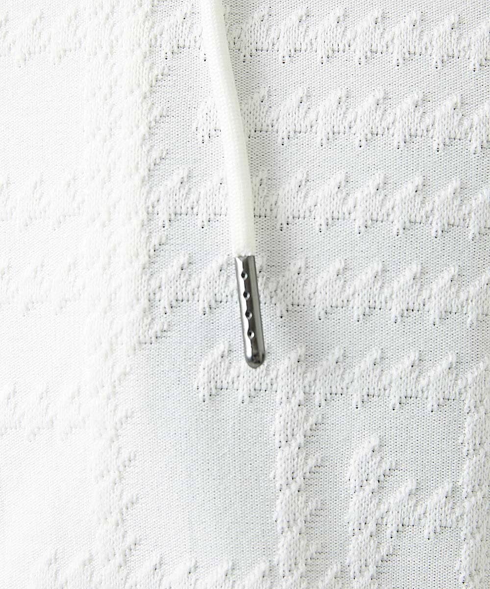 MNKGF58330 MICHEL KLEIN HOMME(ミッシェルクラン オム) 【セットアップ】ジャカードジップアップパーカー ホワイト