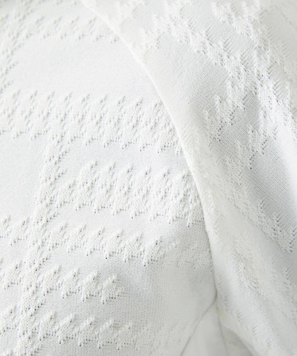 MNKGF58330 MICHEL KLEIN HOMME(ミッシェルクラン オム) 【セットアップ】ジャカードジップアップパーカー ホワイト