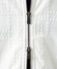 MNKGF58330 MICHEL KLEIN HOMME(ミッシェルクラン オム) 【セットアップ】ジャカードジップアップパーカー ホワイト