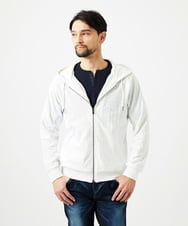 MNKGF58330 MICHEL KLEIN HOMME(ミッシェルクラン オム) 【セットアップ】ジャカードジップアップパーカー ホワイト