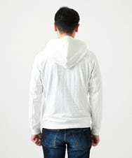 MNKGF58330 MICHEL KLEIN HOMME(ミッシェルクラン オム) 【セットアップ】ジャカードジップアップパーカー ホワイト