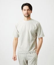 MNKGF59150 MICHEL KLEIN HOMME(ミッシェルクラン オム) 【セットアップ】ジャカードクルーネック半袖カットソー ベージュ