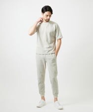 MNKGF59150 MICHEL KLEIN HOMME(ミッシェルクラン オム) 【セットアップ】ジャカードクルーネック半袖カットソー ベージュ