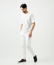 MNKGF59150 MICHEL KLEIN HOMME(ミッシェルクラン オム) 【セットアップ】ジャカードクルーネック半袖カットソー ホワイト