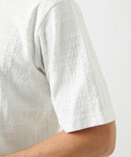 MNKGF59150 MICHEL KLEIN HOMME(ミッシェルクラン オム) 【セットアップ】ジャカードクルーネック半袖カットソー ホワイト