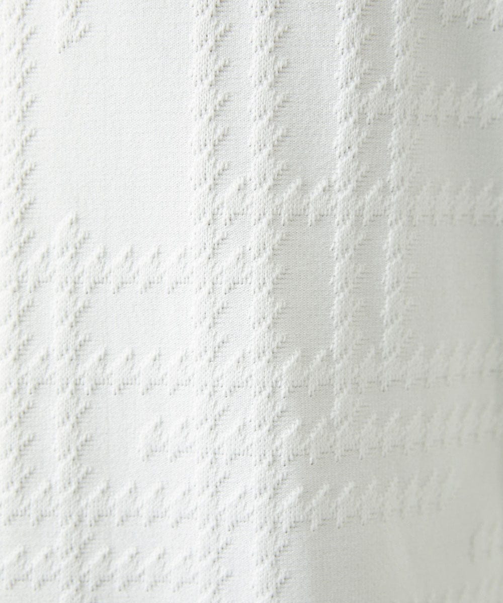 MNKGF59150 MICHEL KLEIN HOMME(ミッシェルクラン オム) 【セットアップ】ジャカードクルーネック半袖カットソー ホワイト