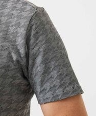 MNKGF60150 MICHEL KLEIN HOMME(ミッシェルクラン オム) 《日本製》千鳥リンクスVネック半袖カットソー ダークグレー