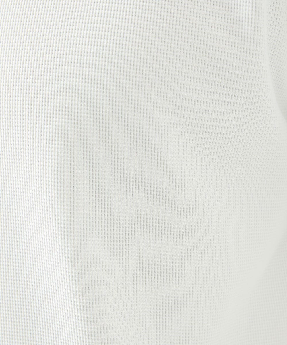 MNKGF64150 MICHEL KLEIN HOMME(ミッシェルクラン オム) 《日本製》キーネック半袖カットソー ホワイト