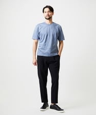 MNKGF71150 MICHEL KLEIN HOMME(ミッシェルクラン オム) 切り替えクルーネック半袖カットソー ライトブルー