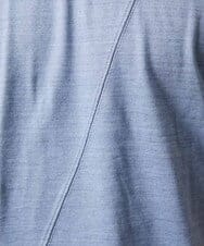 MNKGF71150 MICHEL KLEIN HOMME(ミッシェルクラン オム) 切り替えクルーネック半袖カットソー ライトブルー