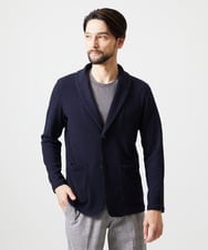 MNKGF73300 MICHEL KLEIN HOMME(ミッシェルクラン オム) ショールカラーウェーブカーディガン ネイビー