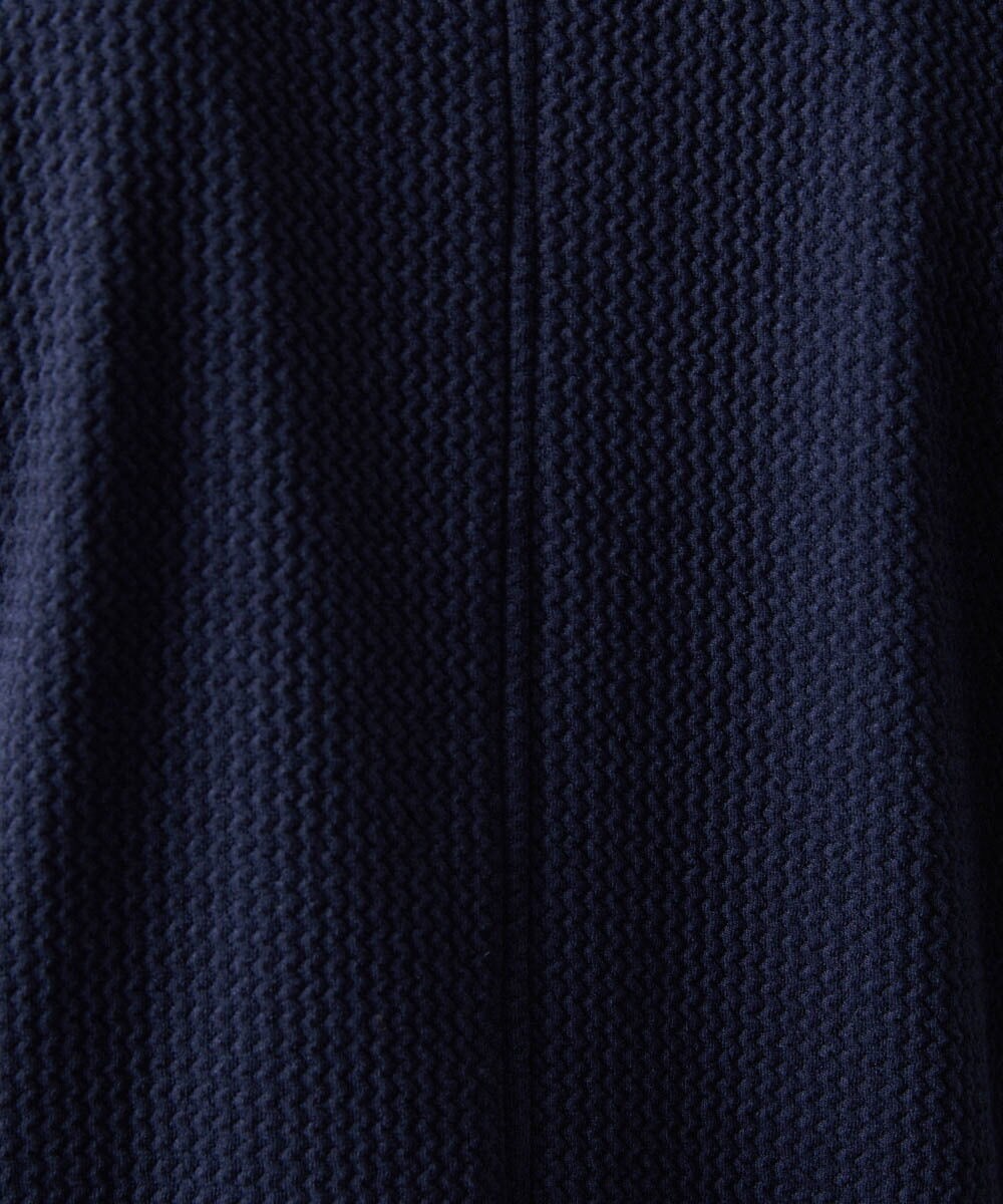 MNKGF73300 MICHEL KLEIN HOMME(ミッシェルクラン オム) ショールカラーウェーブカーディガン ネイビー