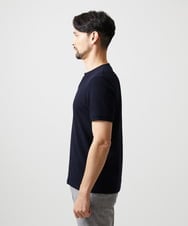 MNKGF76170 MICHEL KLEIN HOMME(ミッシェルクラン オム) キーネックウェーブ半袖カットソー ネイビー