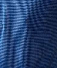 MNKGP21150 MICHEL KLEIN HOMME(ミッシェルクラン オム) 千鳥柄ポロシャツ ブルー(55)