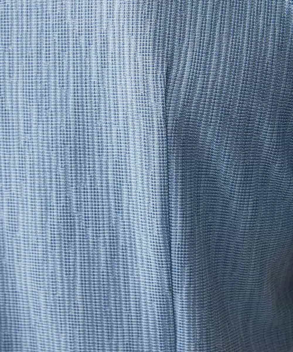MNKGP22130 MICHEL KLEIN HOMME(ミッシェルクラン オム) オリジナル柄ポロシャツ ブルー