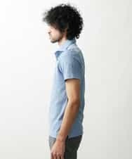 MNKGP22130 MICHEL KLEIN HOMME(ミッシェルクラン オム) オリジナル柄ポロシャツ ブルー