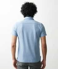 MNKGP22130 MICHEL KLEIN HOMME(ミッシェルクラン オム) オリジナル柄ポロシャツ ブルー