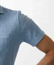 MNKGP22130 MICHEL KLEIN HOMME(ミッシェルクラン オム) オリジナル柄ポロシャツ ブルー